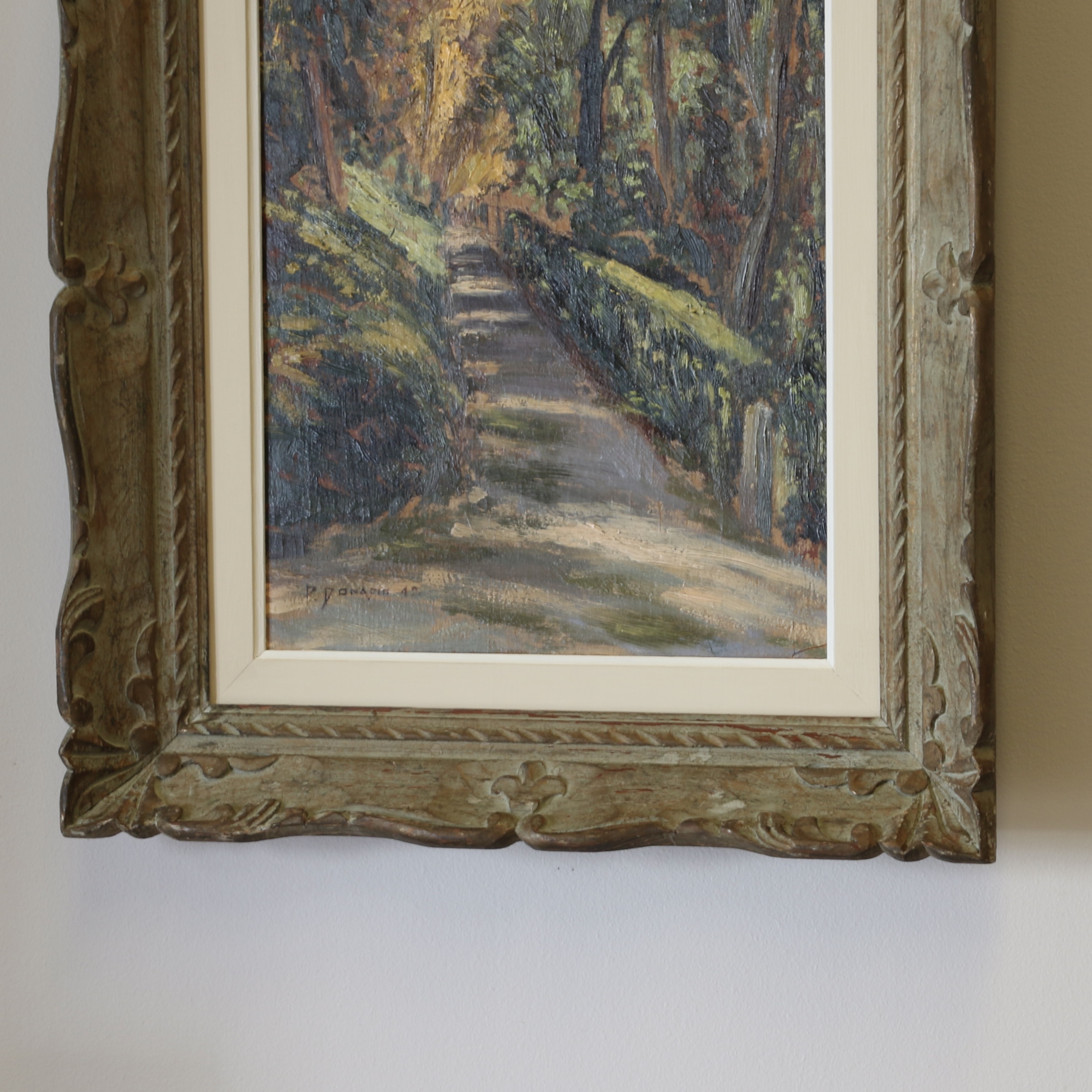 Park Scene in Montparnasse Frame